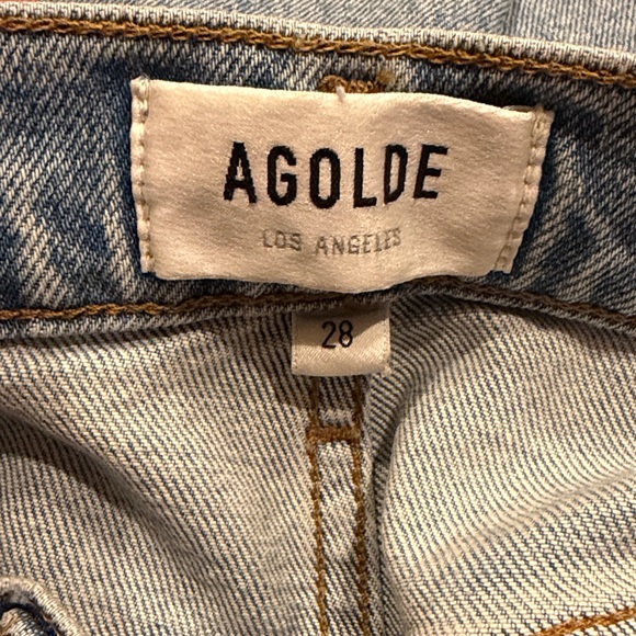 Agolde Riley High Rise Straight Crop Jeans - Picture 10 of 11